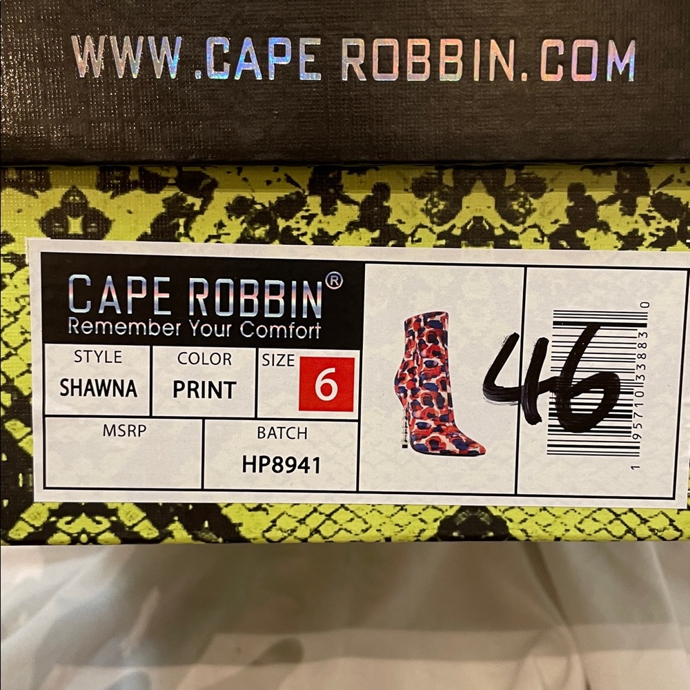 •CAPE ROBBIN• “Shawna” Pointy Toe Sculpted Stiletto Heel Booties // NIB - Picture 14 of 16